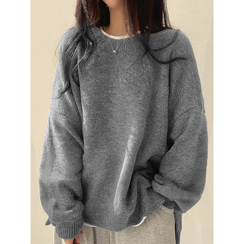 Cozy Split Hem Knit Sweater